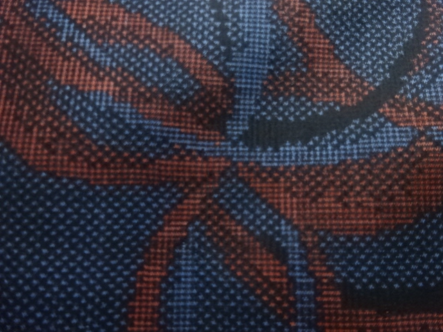 JAPANESE KIMONO / ANTIQUE KIMONO / SILK / DORO OSHIMA TSUMUGI (5 maruki) / WOVEN KUMIHIMO CORD PATTERN